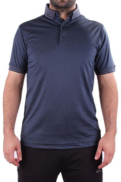 Twister Jeans Twister 2305 Navy Blue Casual Short Sleeve Regular Fit Cotton Polo Neck Men's T-Shirt
