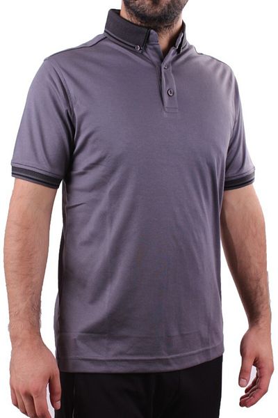 Twister Jeans Twister 2305 Anthracite Casual Short Sleeve Regular Fit Cotton Polo Neck Men's T-Shirt