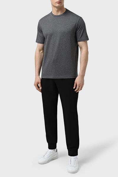 Emporio Armani تي شيرت قطني بقصة عادية ورقبة دائرية تي شيرت رجالي EM003900 AF18718 O8003