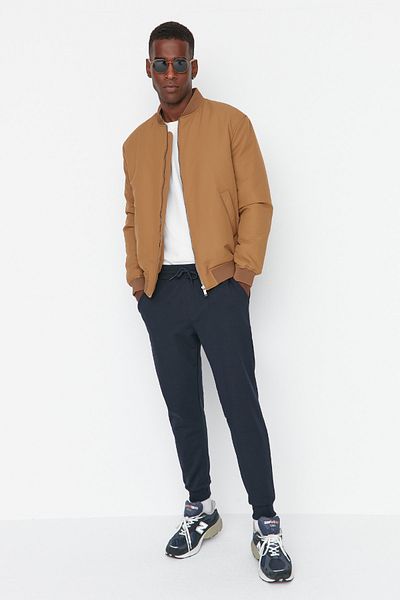 Trendyol Collection Sötétkék, normál szabású, rugalmas Jogger melegítőnadrág - TMNSS20EA0053