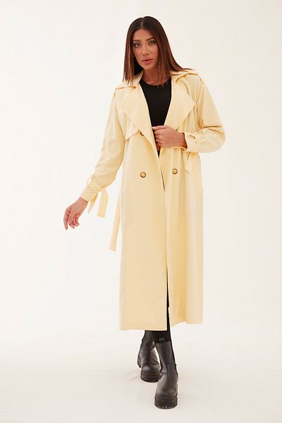 SahraAfra Arrow Trench Coat