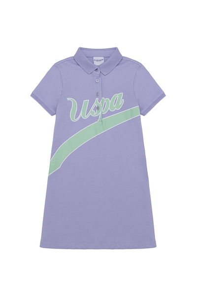 U.S. Polo Assn. فستان بناتي وردي