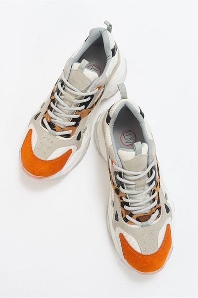 LuviShoes Dámska športová obuv Lecce s oranžovým vzorom