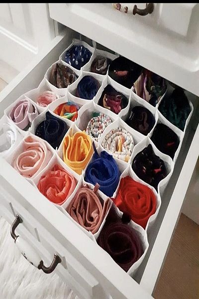 Özlem Toys 3 Pieces of Closet and Drawer Socks Organizer (30 EYE)
