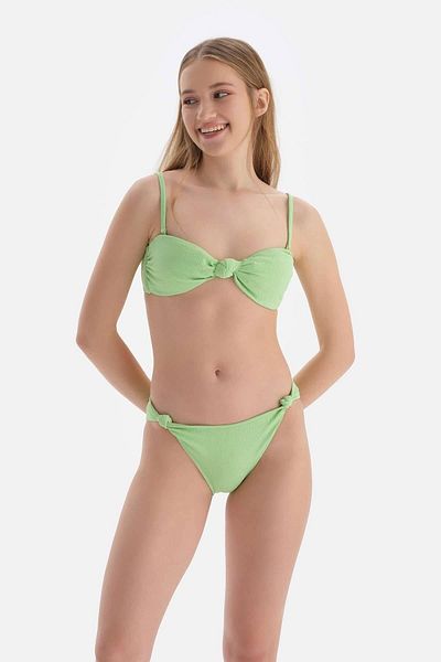 Dagi Top de bikini verde fără bretele