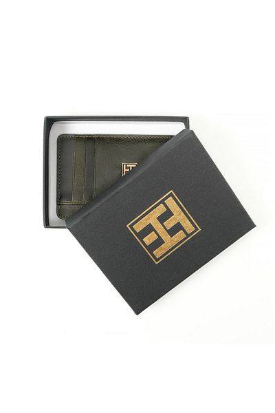 TH Portofel și suport card pentru bărbați TH-WS358 CRAZY KHAKI
