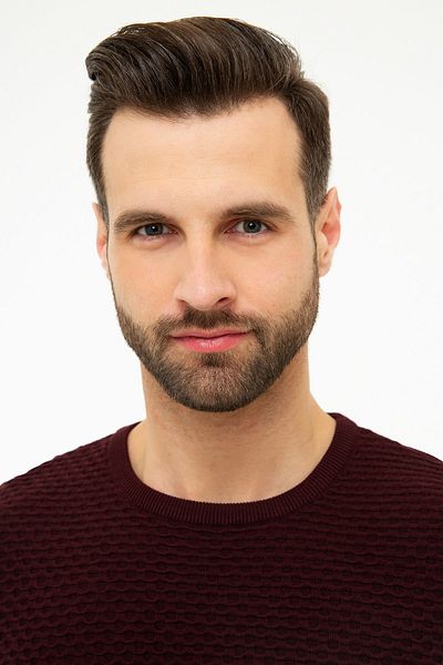 Pierre Cardin Men's Claret Red Real Slim Knitwear Sweater