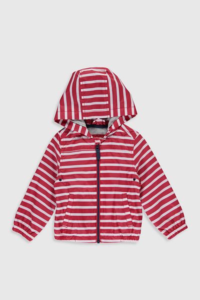 LC Waikiki Baby Boy Red Striped Lje Coat