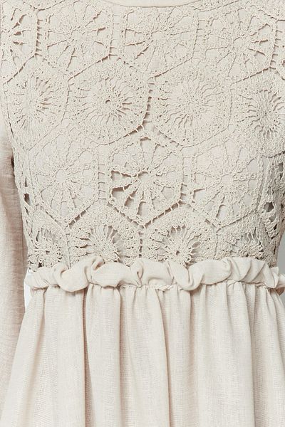 Trendyol Modest فستان منسوج بتفاصيل حجرية من الجبر/الصدفية TCTAW24EB00110