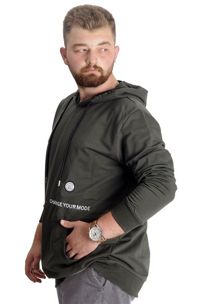 ModeXL Mode XL Sweat Canguro Dimensiune Mare Schimbare Mod 23164 Kaki
