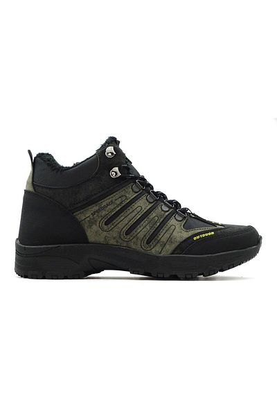 LETAO Cizme de trekking cu fermoar cu blană unisex