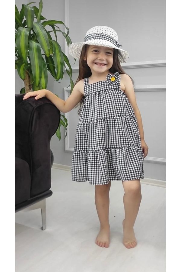 Murat Baby-Summer Girl's Dress with Straw Hat - Flight Design 1