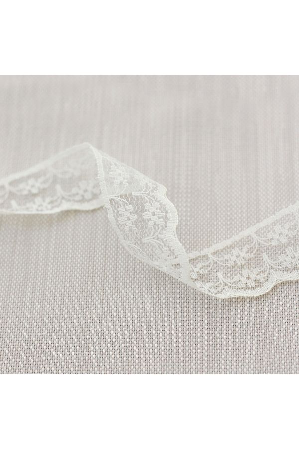 Bimotif-Panglică din dantelă 2 metri, 2 cm Crem 1