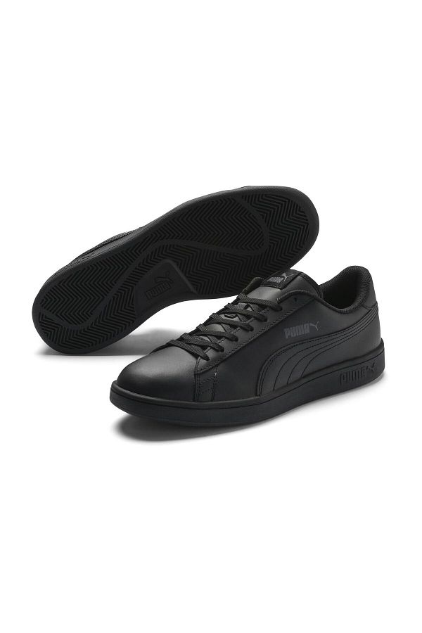 Puma-Черни унисекс кожени маратонки SMASH V2 L 100325851 1