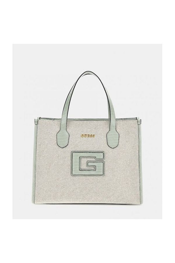 Guess-G Status Women's Shopper Bag Beige 1