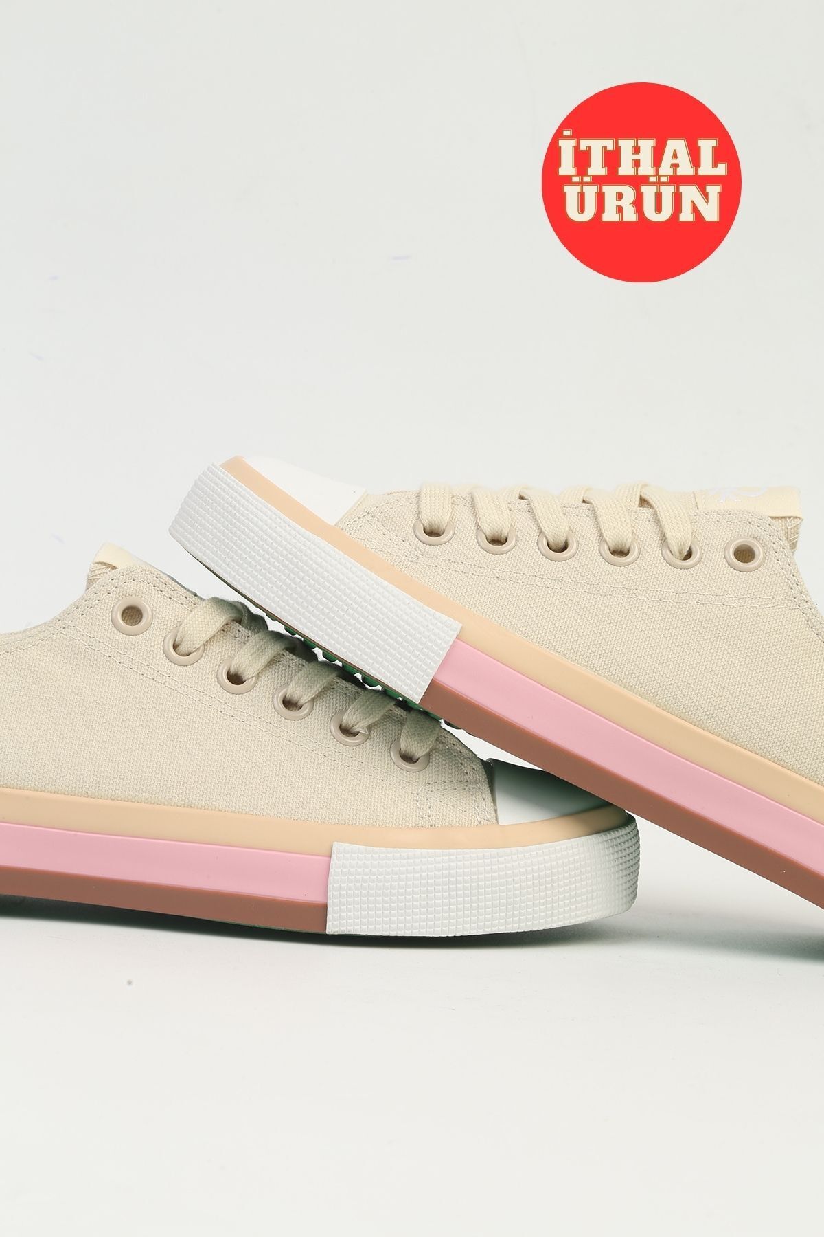 Benetton-®   IMPORT Pantofi sport de damă bej BNI-10031 1