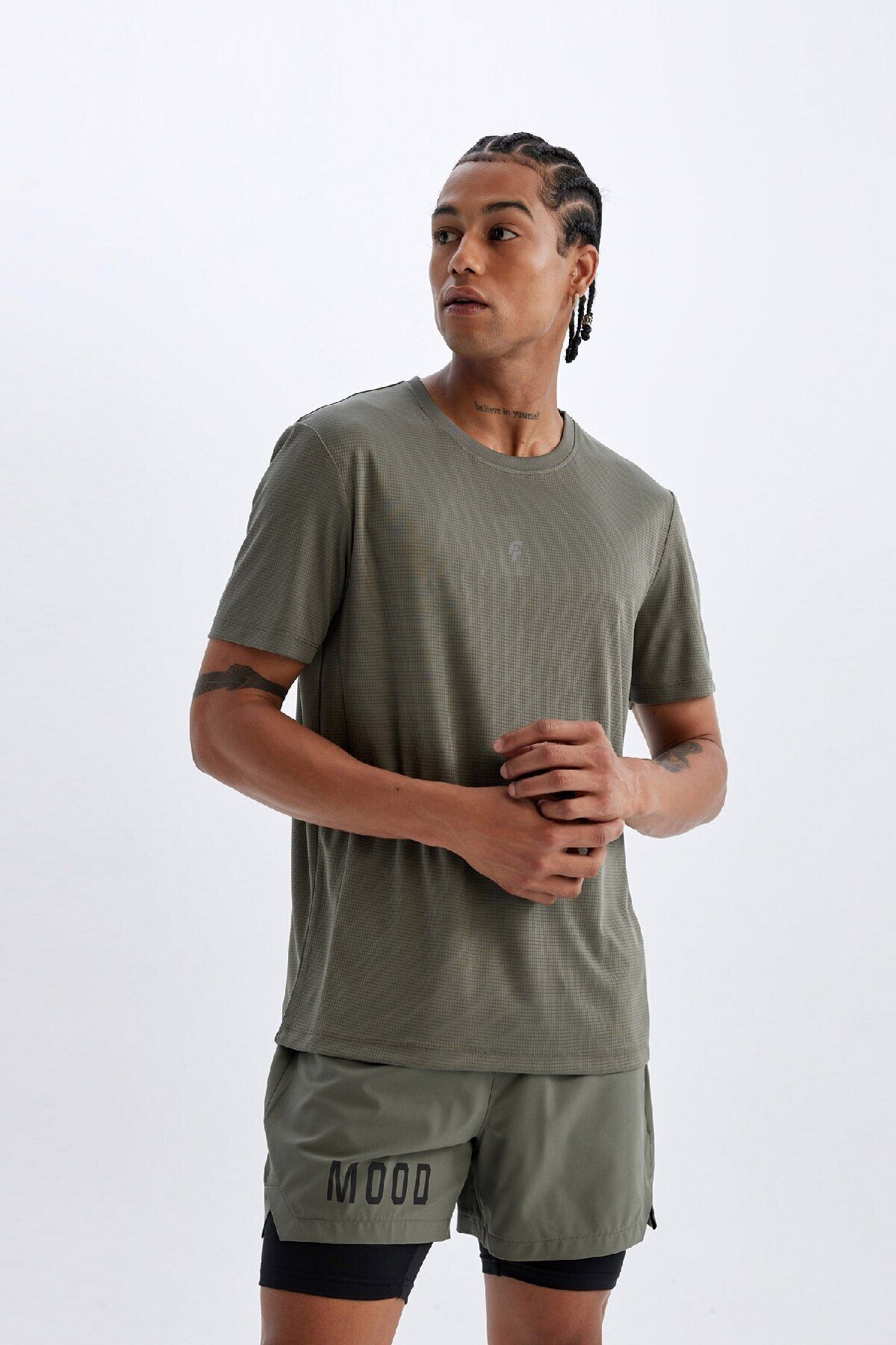 DeFacto-Slim Fit Shorts mit Reißverschluss Z2147az24au TPU gebaut Profil Sport ohne Leggings 3