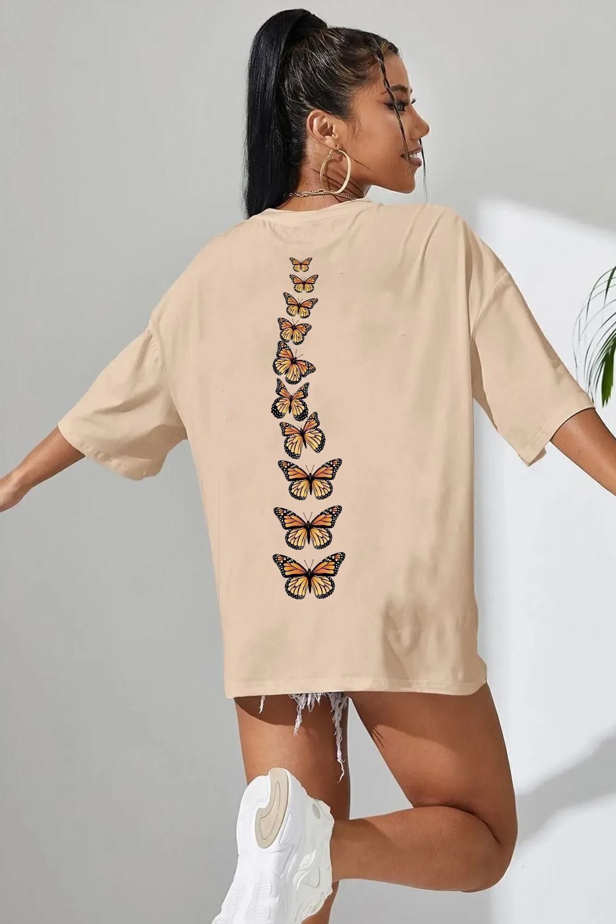 uyguntarz Unisex tričko King s potiskem Butterfly Back
