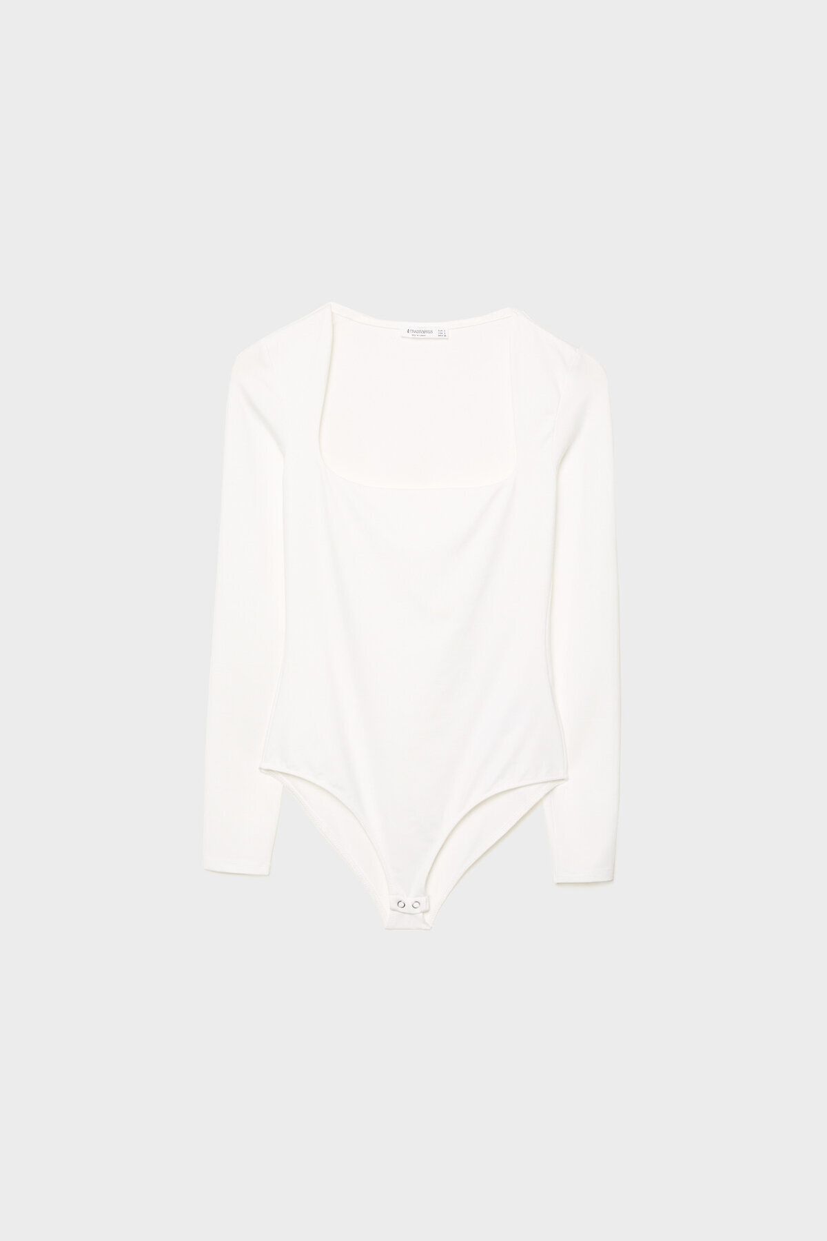 Stradivarius-Bodysuit with square neckline 5