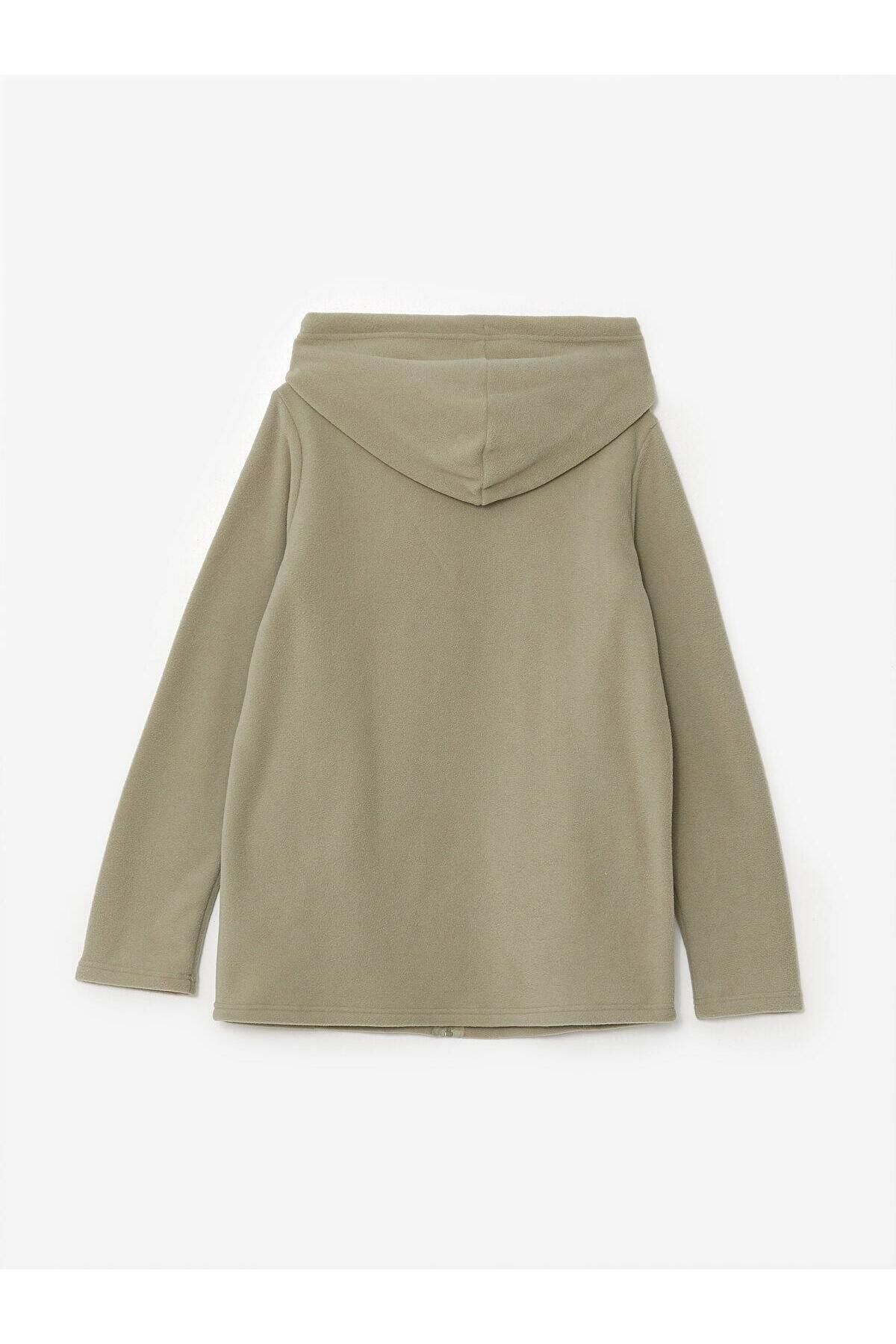 LC Waikiki-Lcwaikiki Basic Hooded Women's Zippered Sweatshirt 6