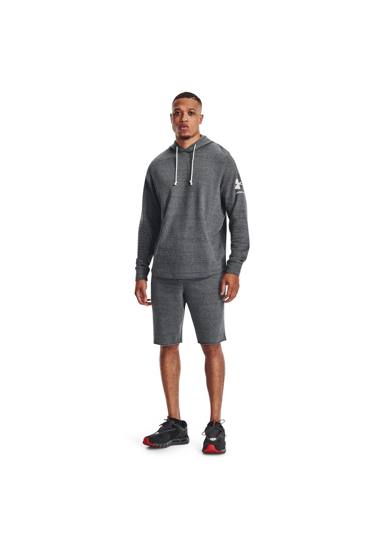 Under Armour-Šortky Under Armour Ua Rival Terry, šedá, pánské 3