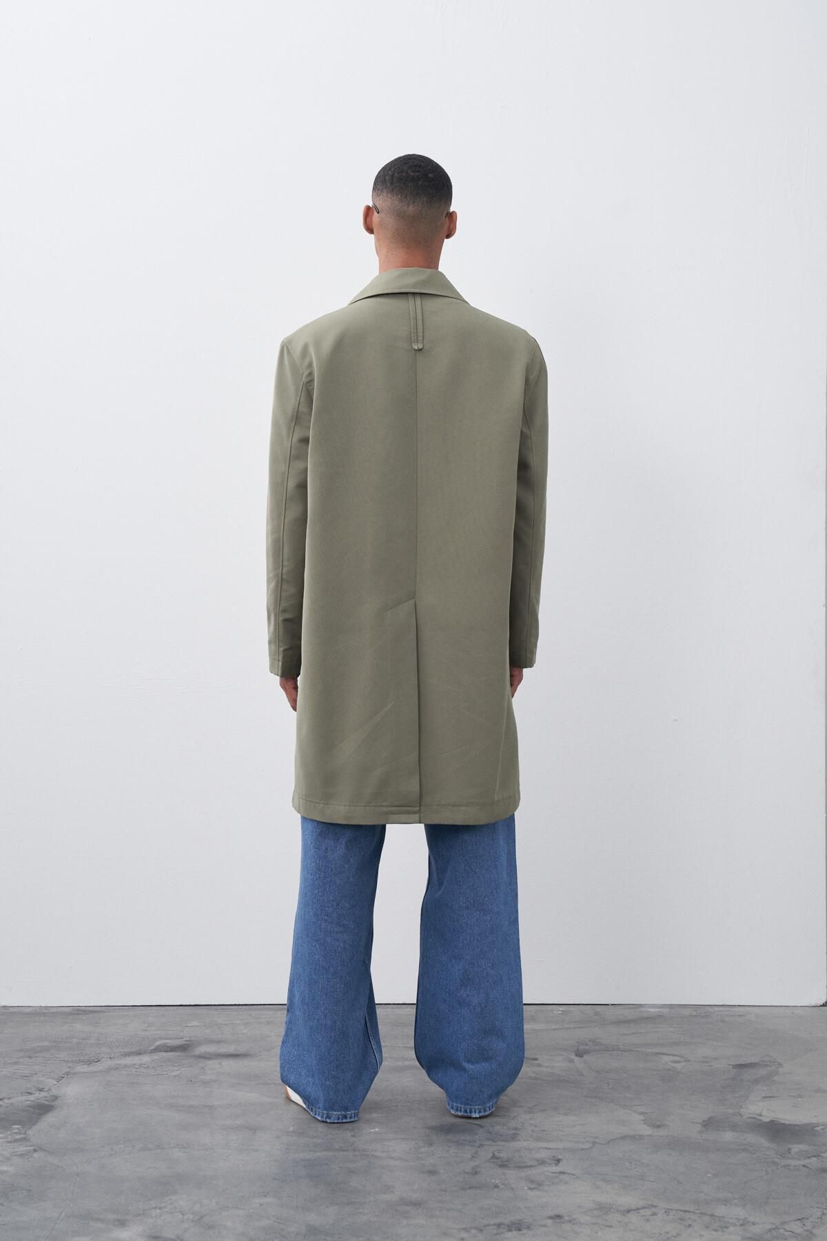 Vamos-Oversize Trench Coat Khaki Mink 8