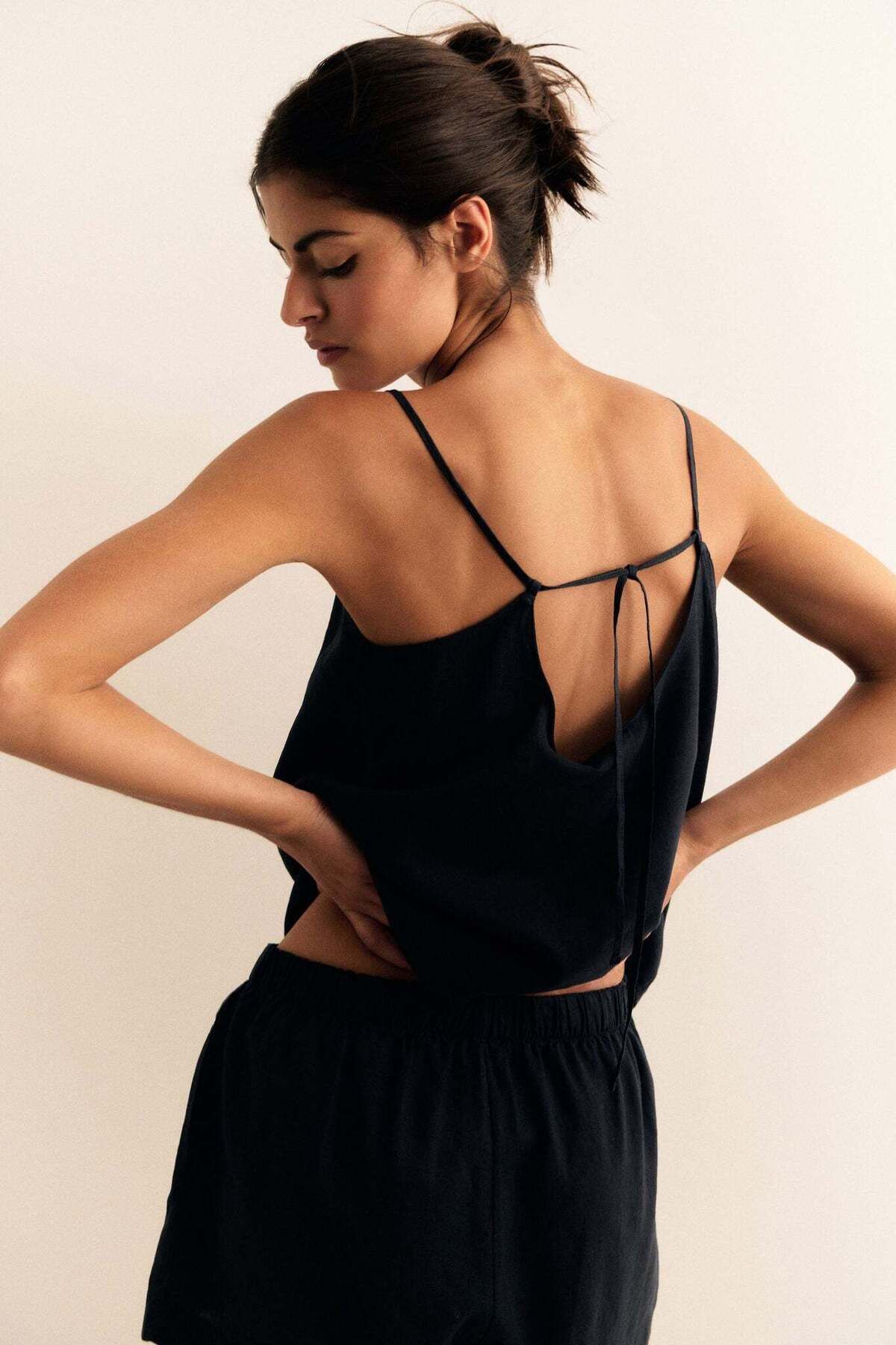 H&M-Linen-blend Strappy Top 2